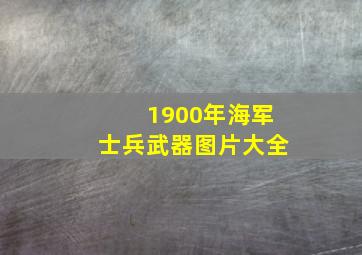 1900年海军士兵武器图片大全