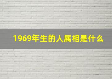 1969年生的人属相是什么