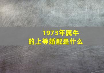 1973年属牛的上等婚配是什么