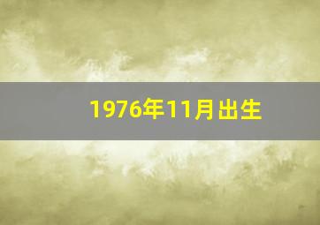 1976年11月出生