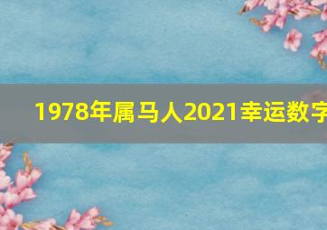 1978年属马人2021幸运数字