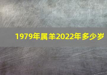 1979年属羊2022年多少岁