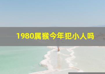 1980属猴今年犯小人吗