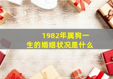 1982年属狗一生的婚姻状况是什么