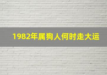 1982年属狗人何时走大运