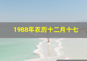 1988年农历十二月十七