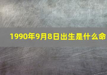 1990年9月8日出生是什么命