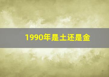 1990年是土还是金