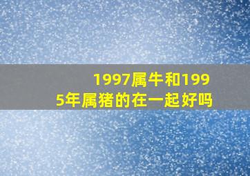 1997属牛和1995年属猪的在一起好吗