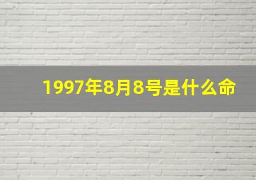 1997年8月8号是什么命