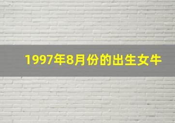 1997年8月份的出生女牛