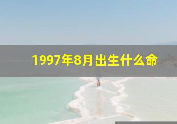 1997年8月出生什么命