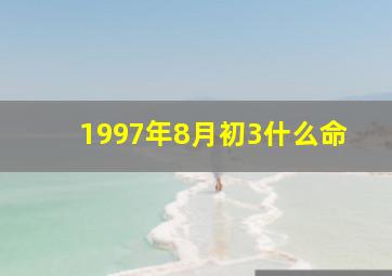 1997年8月初3什么命