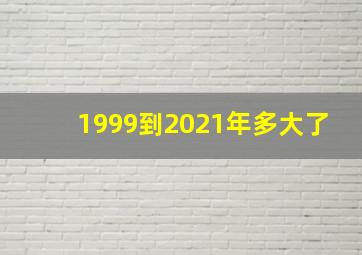 1999到2021年多大了