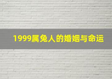 1999属兔人的婚姻与命运