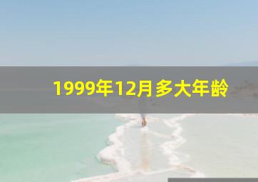 1999年12月多大年龄