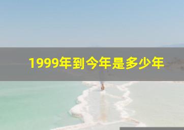 1999年到今年是多少年