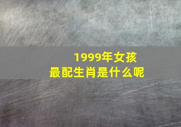 1999年女孩最配生肖是什么呢