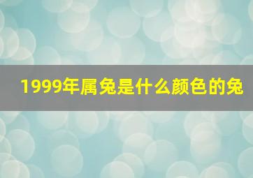 1999年属兔是什么颜色的兔