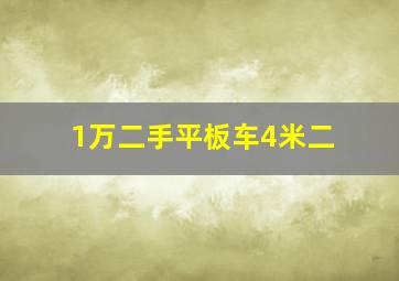 1万二手平板车4米二