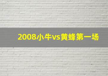 2008小牛vs黄蜂第一场