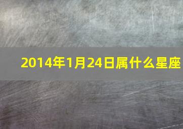 2014年1月24日属什么星座