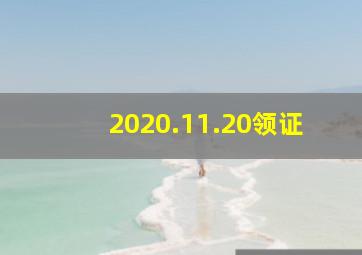 2020.11.20领证