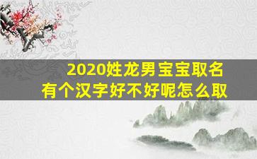 2020姓龙男宝宝取名有个汉字好不好呢怎么取