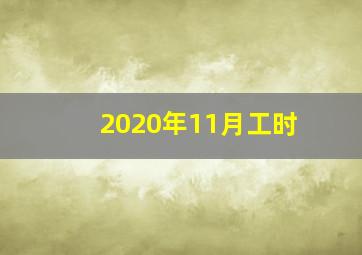 2020年11月工时