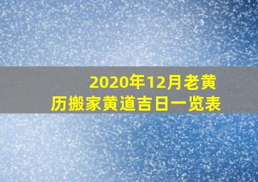 2020年12月老黄历搬家黄道吉日一览表