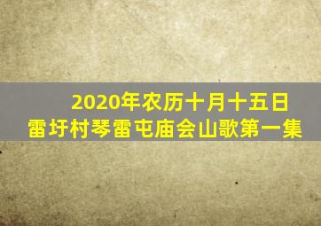 2020年农历十月十五日雷圩村琴雷屯庙会山歌第一集