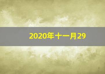 2020年十一月29