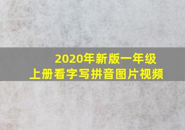 2020年新版一年级上册看字写拼音图片视频