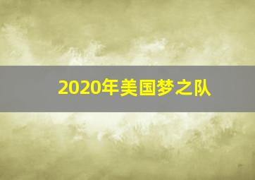 2020年美国梦之队