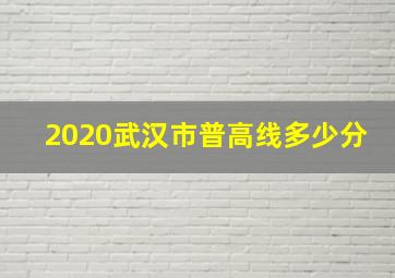 2020武汉市普高线多少分