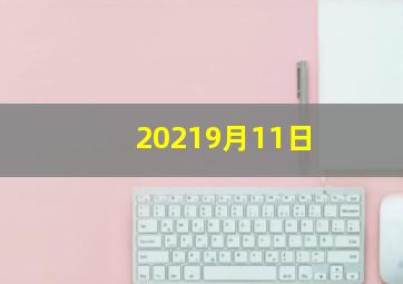 20219月11日