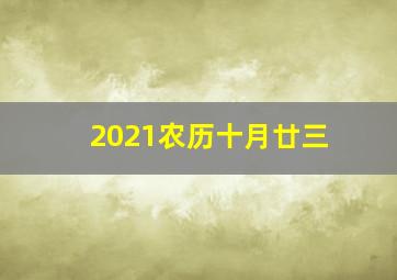 2021农历十月廿三