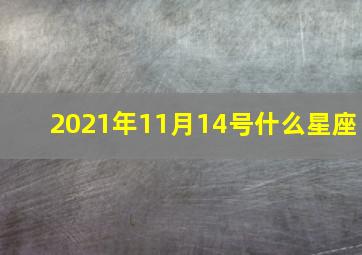 2021年11月14号什么星座