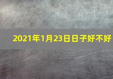 2021年1月23日日子好不好