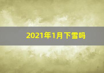 2021年1月下雪吗