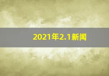 2021年2.1新闻