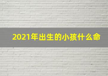 2021年出生的小孩什么命