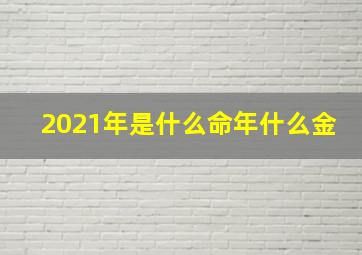 2021年是什么命年什么金