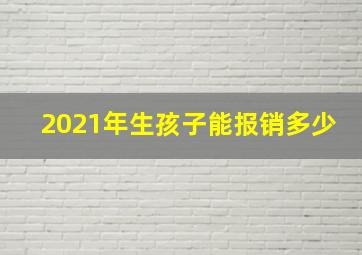 2021年生孩子能报销多少