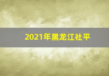 2021年黑龙江社平