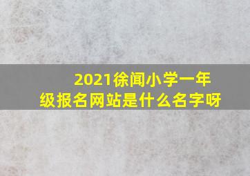 2021徐闻小学一年级报名网站是什么名字呀