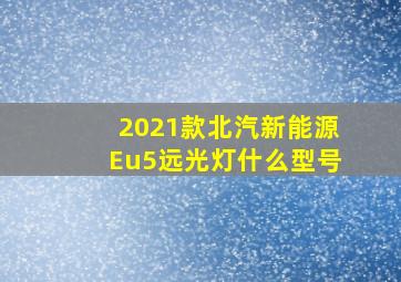 2021款北汽新能源Eu5远光灯什么型号