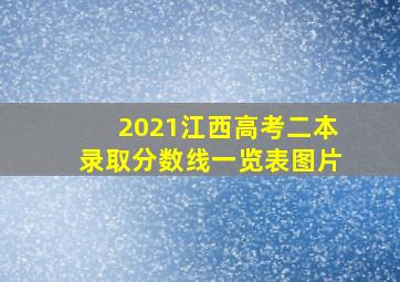 2021江西高考二本录取分数线一览表图片