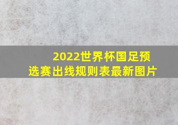 2022世界杯国足预选赛出线规则表最新图片