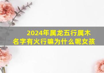 2024年属龙五行属木名字有火行嘛为什么呢女孩